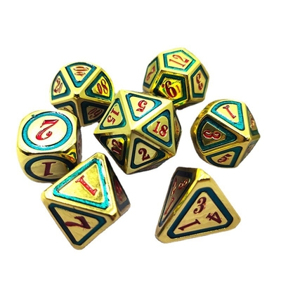 DND RPG Solid Metal Dice Suits Công nghệ bơi lội điện