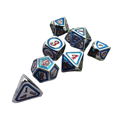 DND RPG Solid Metal Dice Suits Công nghệ bơi lội điện