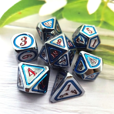 DND RPG Solid Metal Dice Suits Công nghệ bơi lội điện