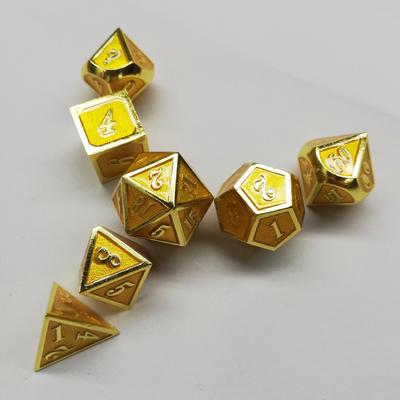 Xanh mỡ thủ công bộ xúc xắc kim loại rắn Bude cửa đàn ông Cruch DND RPG