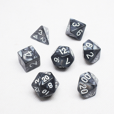 Poly Color nhựa Dice Set#Rpg#Dnd#Coc đá cẩm thạch mẫu Preminum và sang trọng