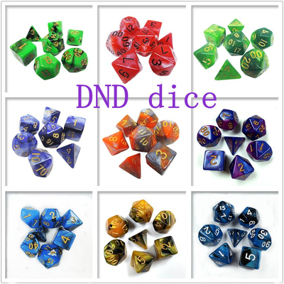 Poly Color nhựa Dice Set#Rpg#Dnd#Coc đá cẩm thạch mẫu Preminum và sang trọng