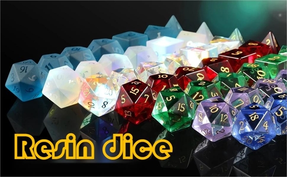 Vật liệu nhựa đa màu Dice Set#Rpg#Dnd#Coc minh bạch