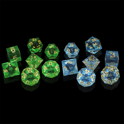 Vật liệu nhựa đa màu Dice Set#Rpg#Dnd#Coc minh bạch