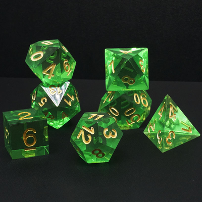 Vật liệu nhựa đa màu Dice Set#Rpg#Dnd#Coc minh bạch