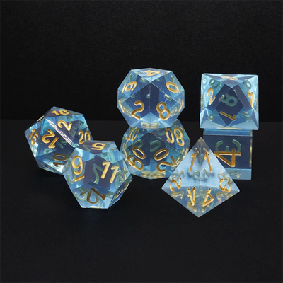Vật liệu nhựa đa màu Dice Set#Rpg#Dnd#Coc minh bạch