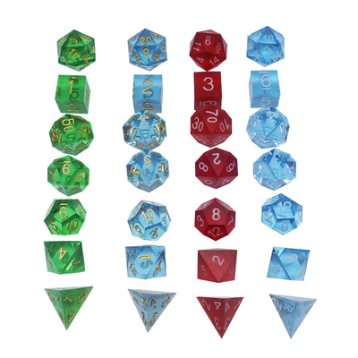 Vật liệu nhựa đa màu Dice Set#Rpg#Dnd#Coc minh bạch