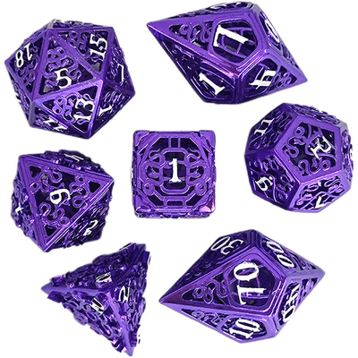 Chongtian Snake Hollow Metal Dice Set Multi -Faceted Table Game #Dnd#Rpg#Coc