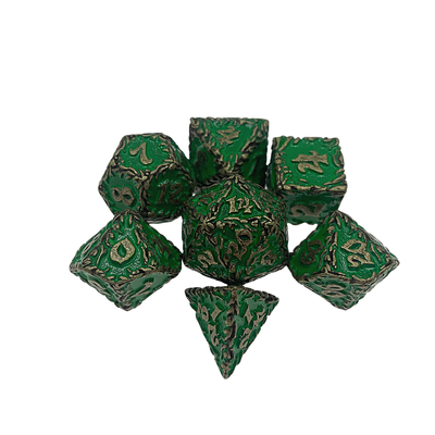 Red Tree Vine Metal Multi -Face Dice Collection Trò chơi máy tính để bàn Dnd&amp;Rpg&amp;Coc