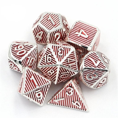 Vertical Metal Multi Face Dice Game Dnd Rpg Coc Màu đồng