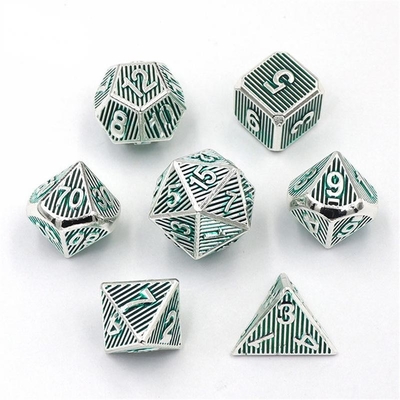 Vertical Metal Multi Face Dice Game Dnd Rpg Coc Màu đồng