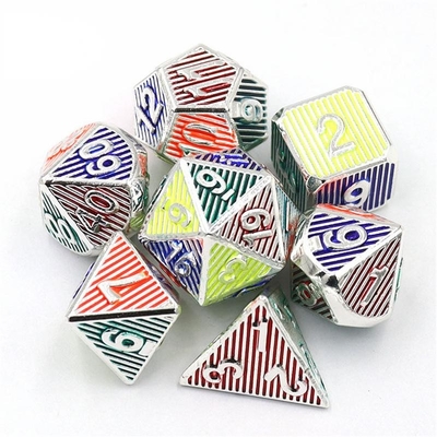 Digital Metal RPG Dice Color Vertical Strip Dnd Coc Phong cách sang trọng