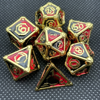 Trò chơi máy tính để bàn kim loại đa mặt RPG Dice Set Dnd Coc đa màu