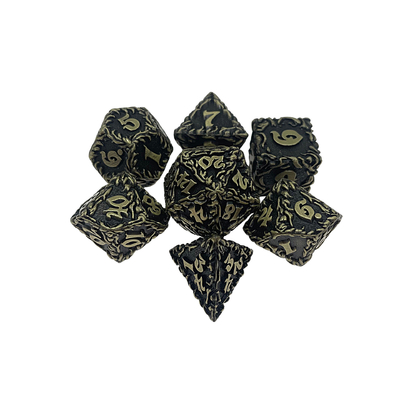 White Tree Vine Metal Multi Face Dice Set Game trên máy tính#Dnd#Rpg#Coc
