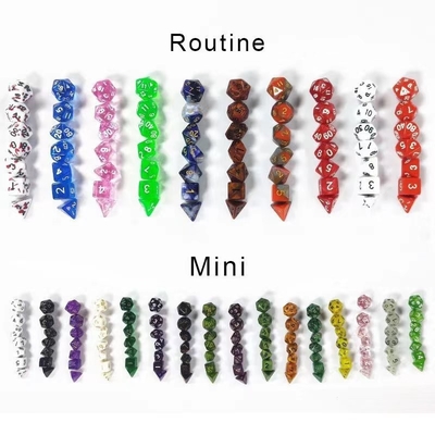 Candy màu mini nhựa máy tính để bàn trò chơi đặt xúc xắc