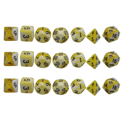 Blue Marble Natural Resin RPG Dice Character Plays Làm thủ công