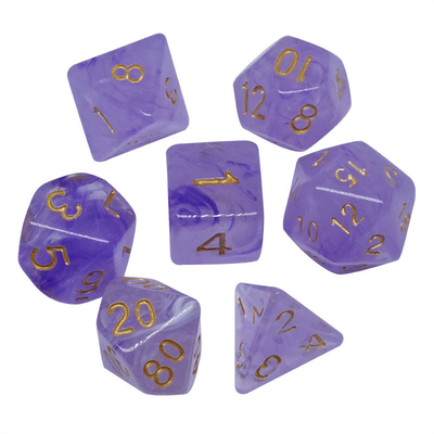 Sharp Edge Orange Smoke Multi-Sided Resin Dice Đối với trẻ em Thực hành toán học toán học