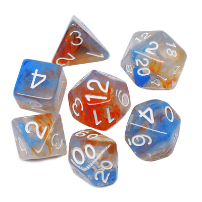 Hai sợi khói cộng lại với nhau Nhựa RPG Dice Game Desktop Dice Set