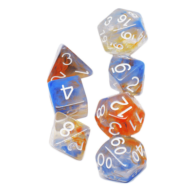 Hai sợi khói cộng lại với nhau Nhựa RPG Dice Game Desktop Dice Set