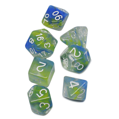 Hai sợi khói cộng lại với nhau Nhựa RPG Dice Game Desktop Dice Set