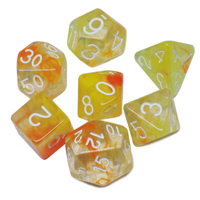 Hai sợi khói cộng lại với nhau Nhựa RPG Dice Game Desktop Dice Set