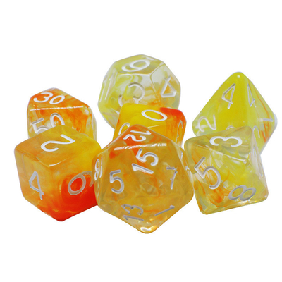 Hai sợi khói cộng lại với nhau Nhựa RPG Dice Game Desktop Dice Set