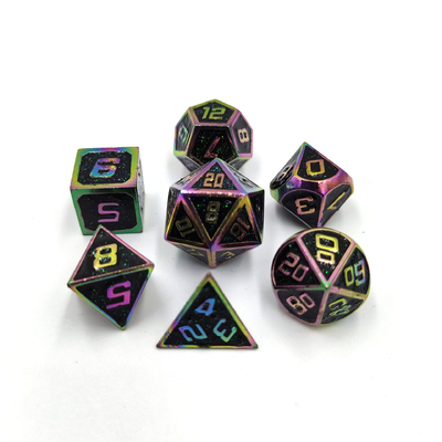Flash Powder Metal Multi Face Role Chơi xúc xắc Blue Character