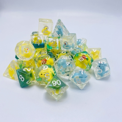 Duckling nhựa tự nhiên nhiều -noodle bảng trò chơi xúc xắc bộ dnd xúc xắc