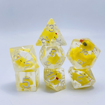 Duckling nhựa tự nhiên nhiều -noodle bảng trò chơi xúc xắc bộ dnd xúc xắc