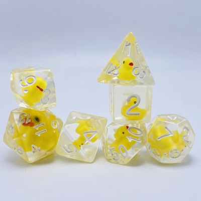 Duckling nhựa tự nhiên nhiều -noodle bảng trò chơi xúc xắc bộ dnd xúc xắc