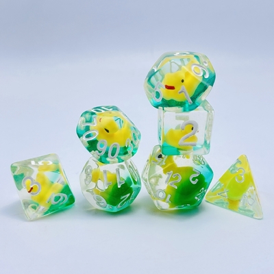 Duckling nhựa tự nhiên nhiều -noodle bảng trò chơi xúc xắc bộ dnd xúc xắc