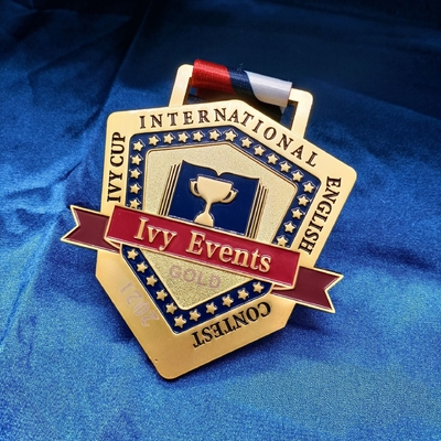 Huân chương kim loại marathon cho các dịp và sự kiện kim loại Lapel Pin chống mờ
