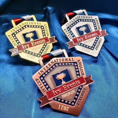 Huân chương kim loại marathon cho các dịp và sự kiện kim loại Lapel Pin chống mờ