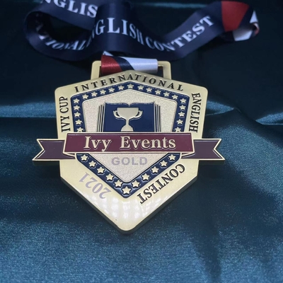 Huân chương kim loại marathon cho các dịp và sự kiện kim loại Lapel Pin chống mờ