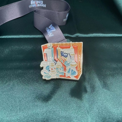 Huân chương kim loại marathon cho các dịp và sự kiện kim loại Lapel Pin chống mờ
