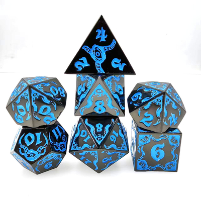 Devil's Eye trò chơi nhập vai kim loại nhiều mặt đặt xúc xắc TRPG COC DND