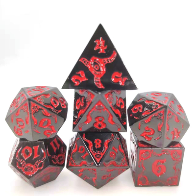 Devil's Eye trò chơi nhập vai kim loại nhiều mặt đặt xúc xắc TRPG COC DND
