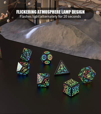 Christmas Elements LED Rechargeable Game Dice Set Dragon And Dungeon (Động vật và ngục ngục)