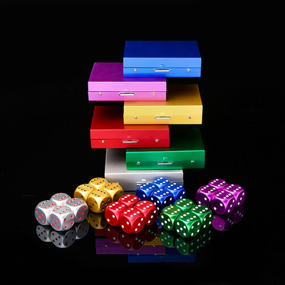 Đồ xách vòng 16mm màu kim loại Dice Set Creative Leisure nhôm hợp kim Dice