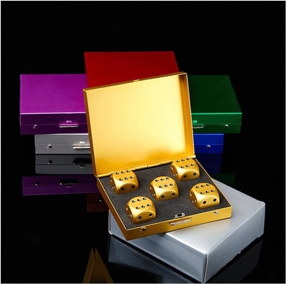 Đồ xách vòng 16mm màu kim loại Dice Set Creative Leisure nhôm hợp kim Dice