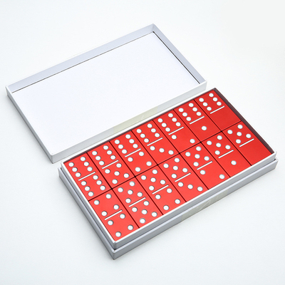 Bộ Domino kim loại hai 6 6 với 28 khối domino hợp kim nhôm khổng lồ