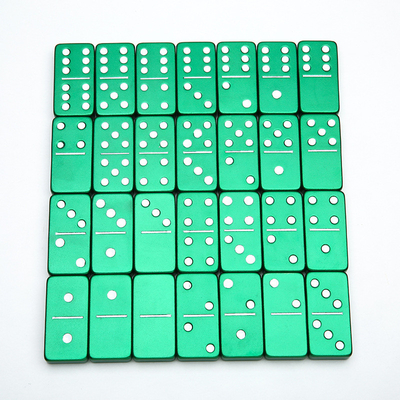Bộ Domino kim loại hai 6 6 với 28 khối domino hợp kim nhôm khổng lồ