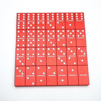 Bộ Domino kim loại hai 6 6 với 28 khối domino hợp kim nhôm khổng lồ