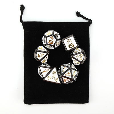 7 Skeleton Dice, Multi-Faced Digital Color DND Board Game, Dragon và Dungeon