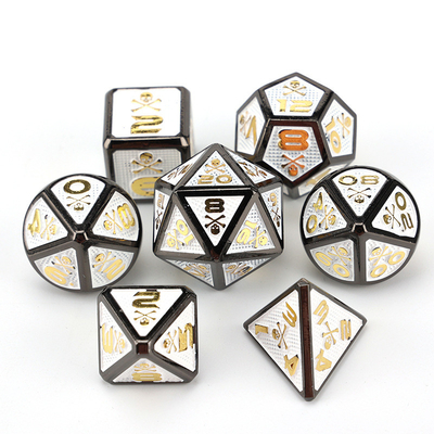 7 Skeleton Dice, Multi-Faced Digital Color DND Board Game, Dragon và Dungeon