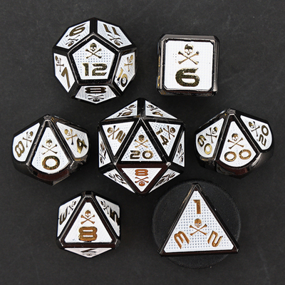 7 Skeleton Dice, Multi-Faced Digital Color DND Board Game, Dragon và Dungeon