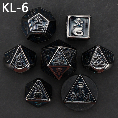 7 Skeleton Dice, Multi-Faced Digital Color DND Board Game, Dragon và Dungeon