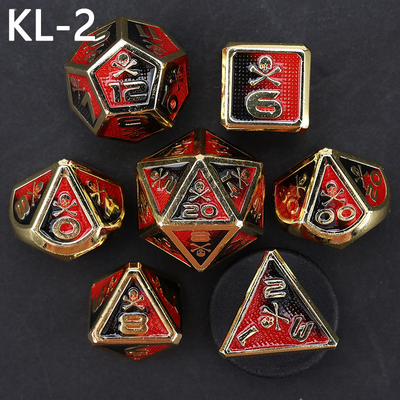 7 Skeleton Dice, Multi-Faced Digital Color DND Board Game, Dragon và Dungeon