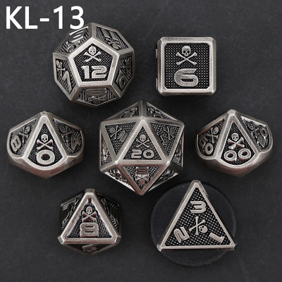 7 Skeleton Dice, Multi-Faced Digital Color DND Board Game, Dragon và Dungeon