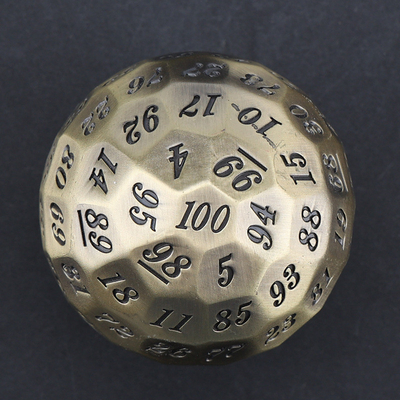 Color Solid 100D Metal Dice Set Dungeon and Dragon DND # RPG # COC